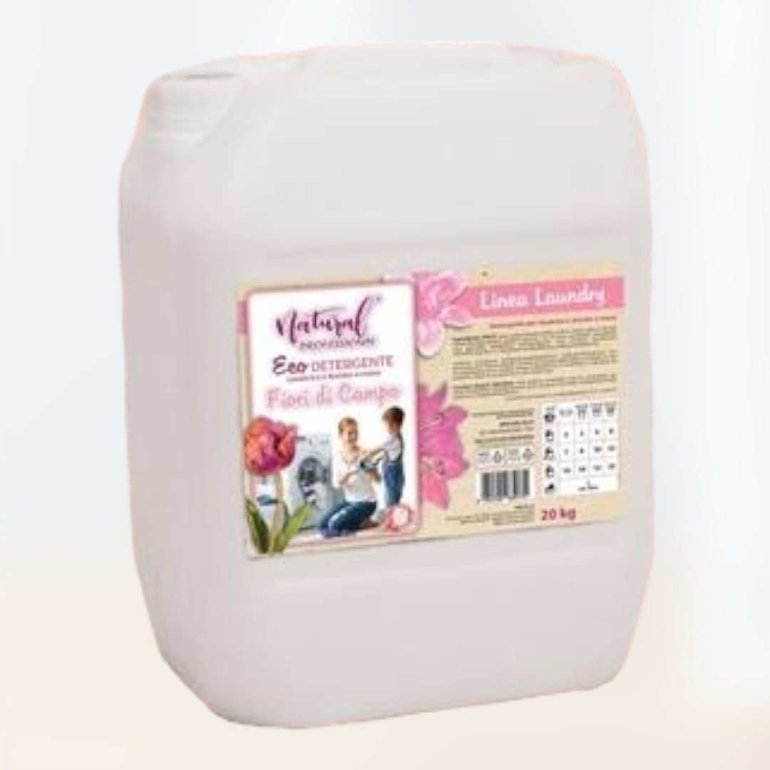 Eco Detergente Lavatrice E Bucato A Mano Fiori Di Campo 20 Kg