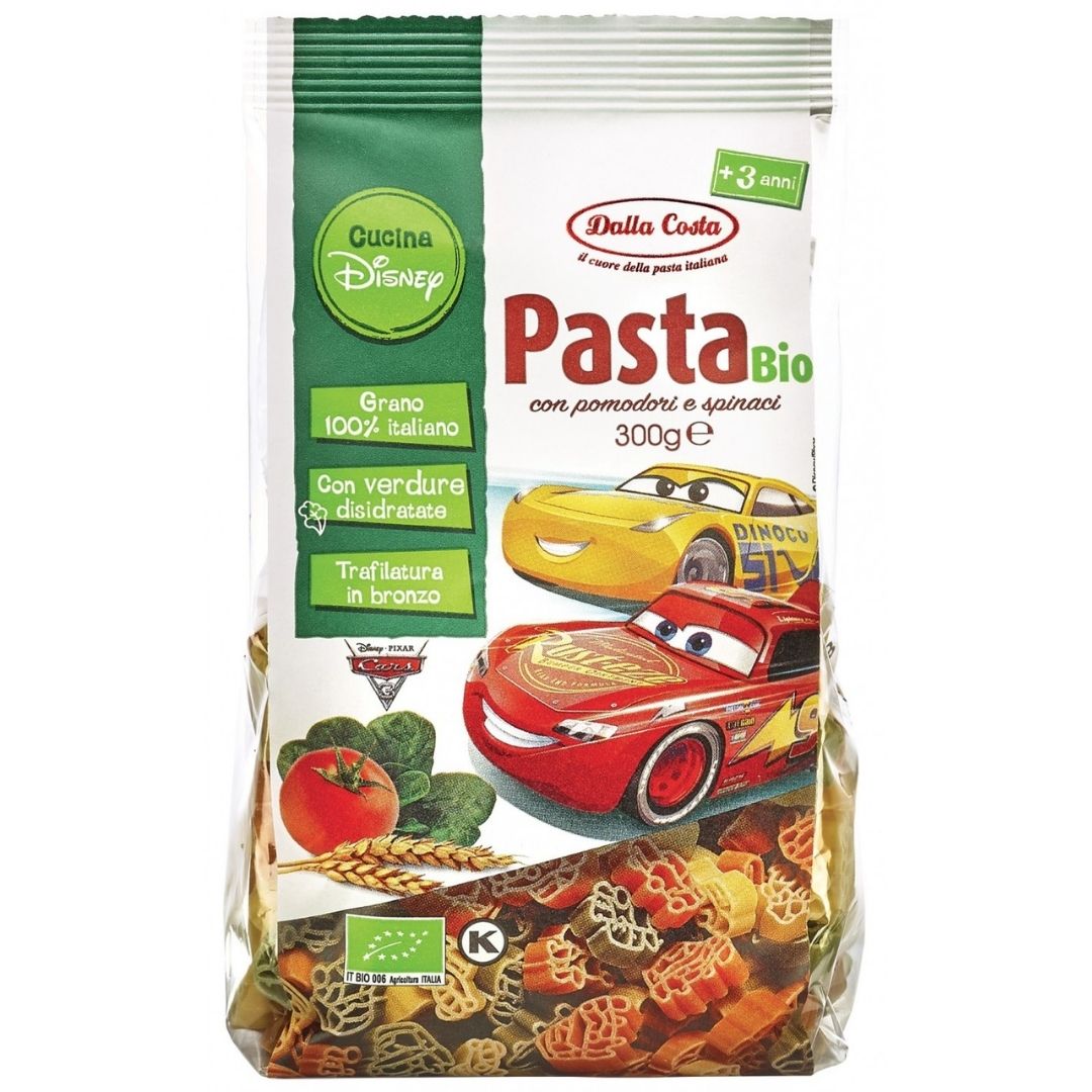 PASTA POMODORO E SPINACI CARS DISNEY