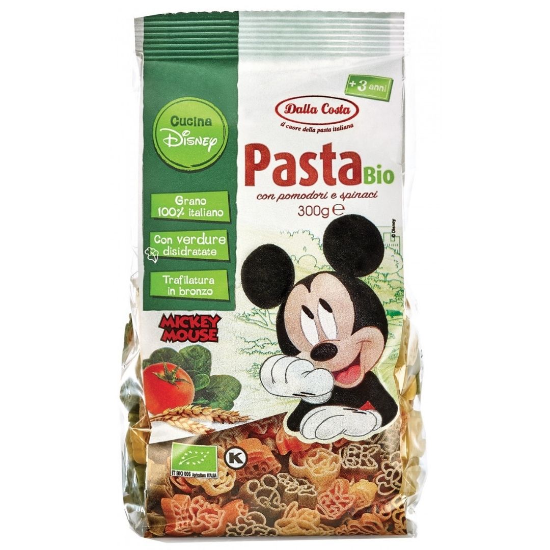 PASTA POMODORO E SPINACI MICKEY MOUSE DISNEY