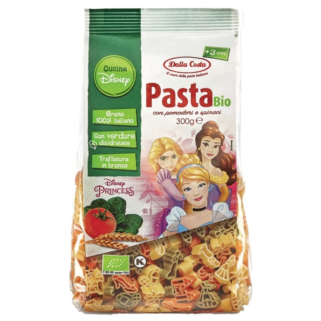 PASTA POMODORI E SPINACI PRINCESS DISNEY