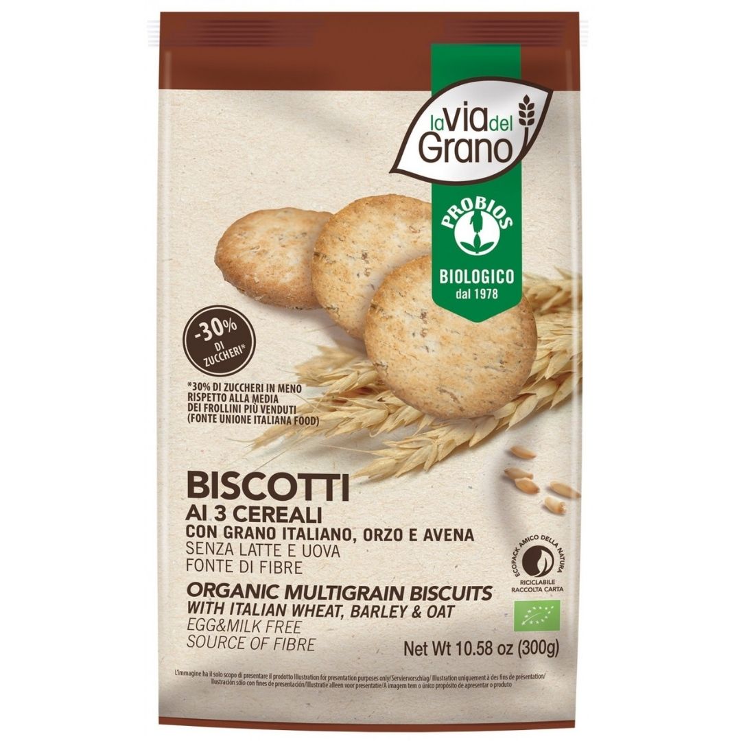 BISCOTTI AI 3 CEREALI -30% DI ZUCCHERI