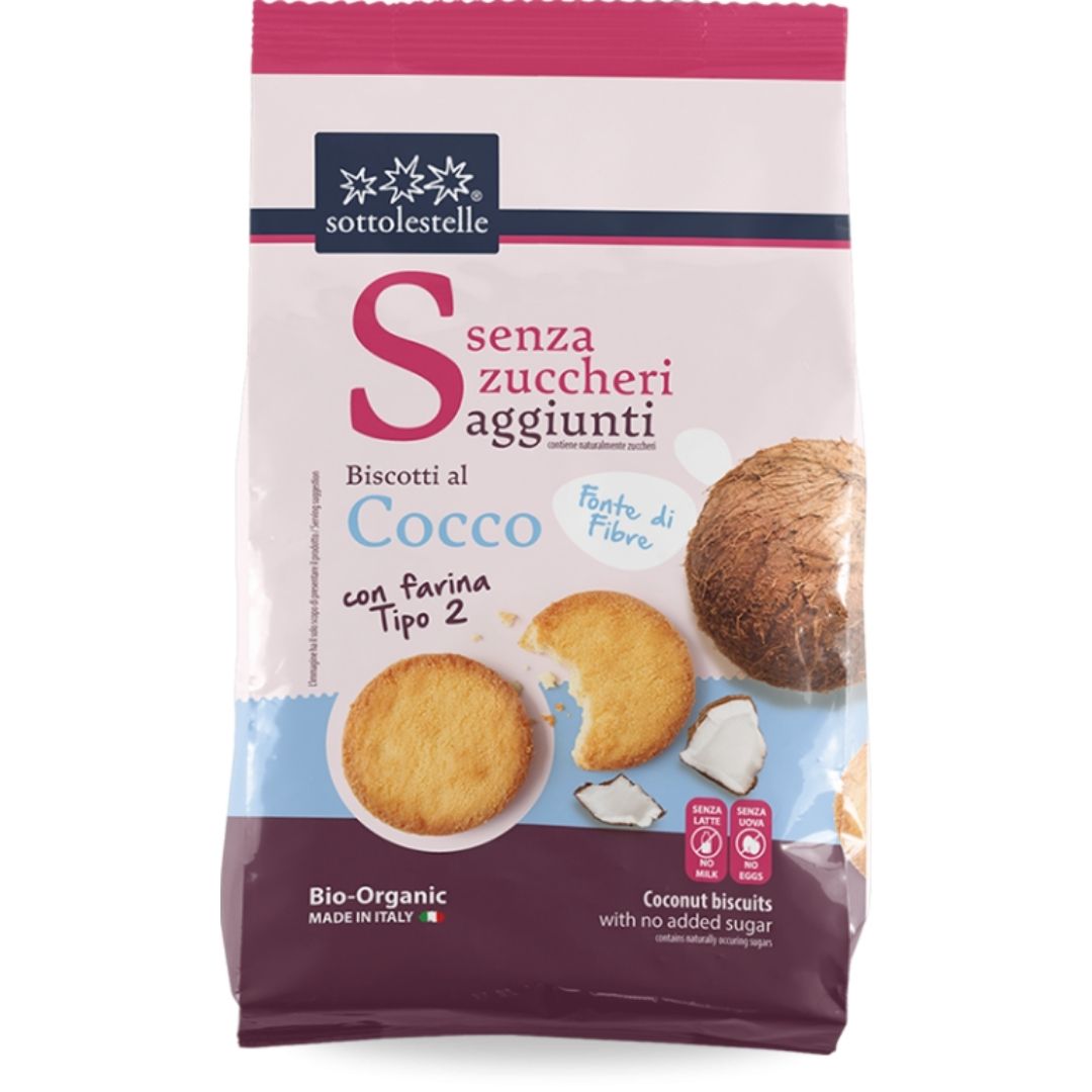 BISCOTTI SENZA ZUCCHERI DI FARINA TIPO 2 AL COCCO