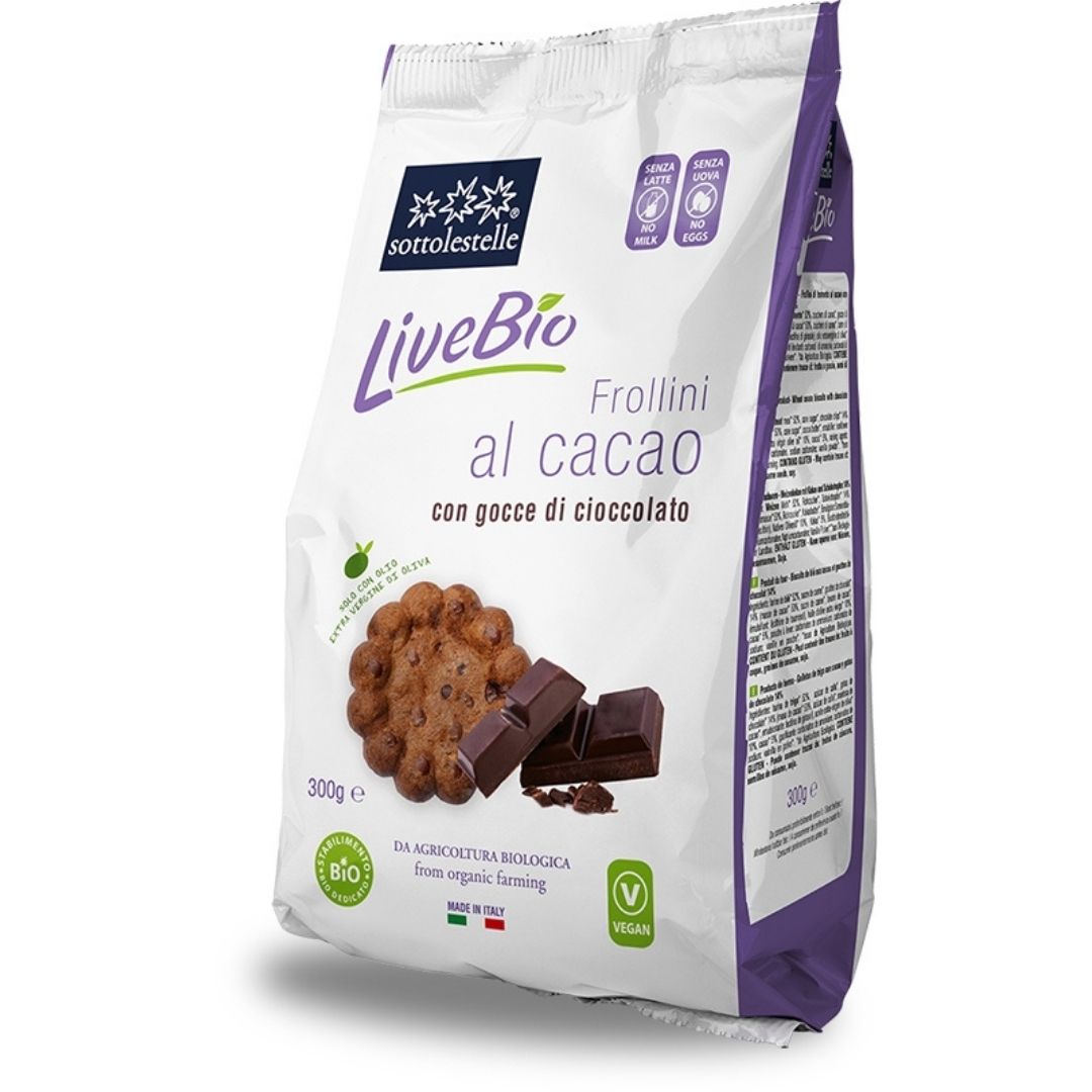 FROLLINI LIVEBIO AL CACAO CON GOCCE DI CIOCCOLATO