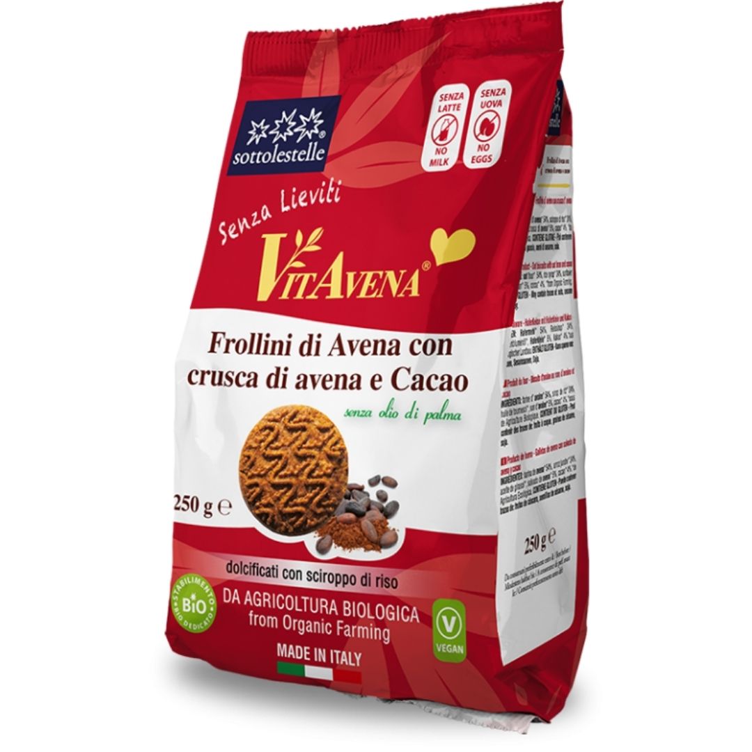 FROLLINI DI AVENA CON CRUSCA DI AVENA E CACAO